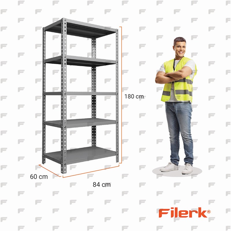 estante metalico 180 x 60 x 84 5 entrepaños