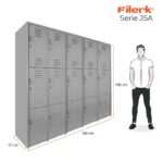 locker metalico en tandem 15 puertas
