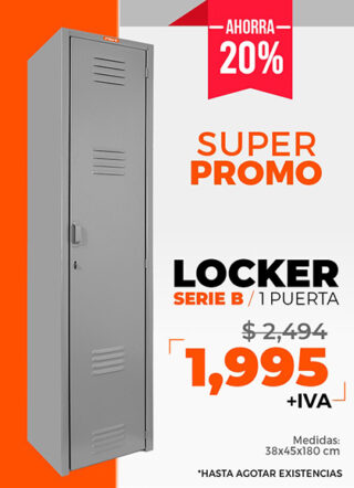 locker metalico serie b 1 puerta